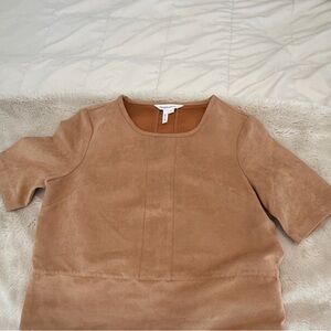 BCBG faux suede top
Size small
